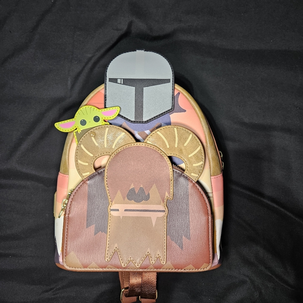 Loungefly Star Wars: The Mandalorian Grogu Bantha Ride Mini Backpack